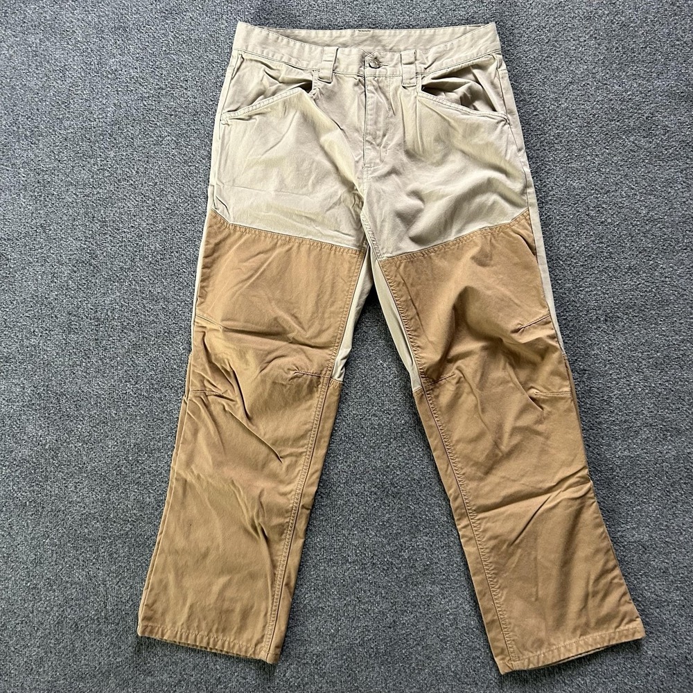 Orvis Pants Mens 34x30 Upland Canvas Double Front Brush Hunting Outdoor Field P1